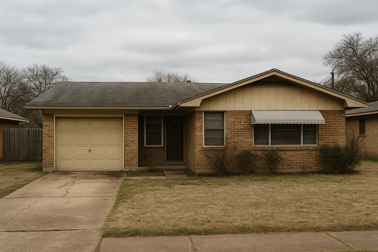 Outdated brick house in Dallas, TX sold as-is for cash