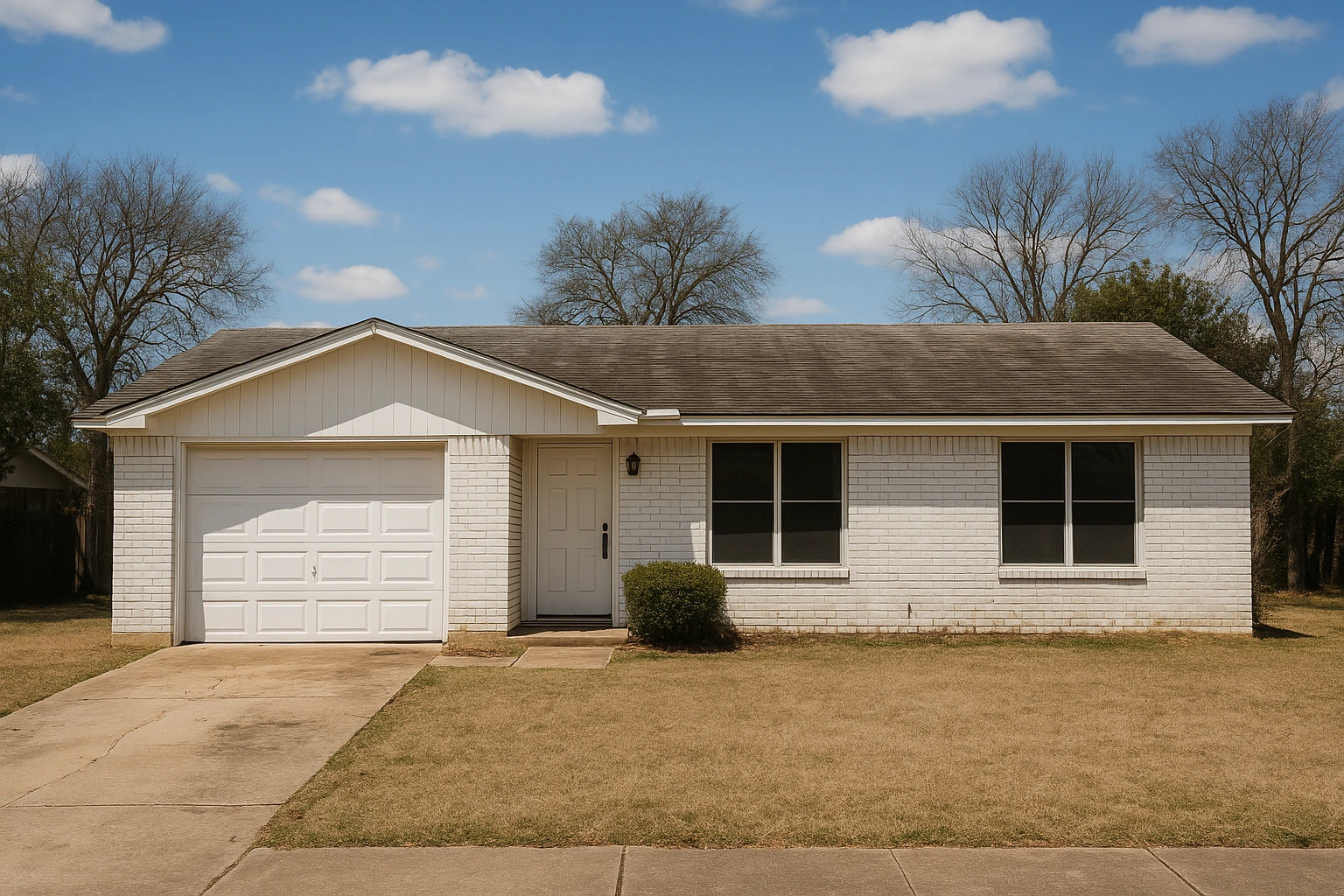 Outdated white brick house in Dallas, TX sold fast for cash